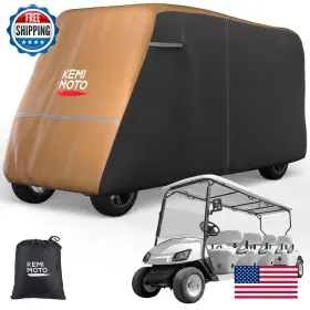 B0dt4btbvv Kemimoto Golf Cart Cover 8 Seater Universal 600d Heavy Duty Rain