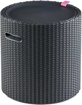 261019 Keter Cool Side Table Cooler 3 In 1 Outdoor Patio And Small Graphite
