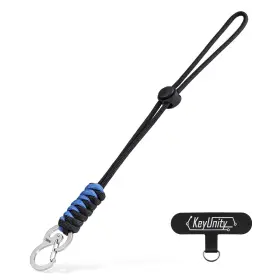 Mkeu-k-kc01-sl30 Keyunity Kc01 Braided Paracord Carabiner With Cord Lock Keychain Phone Camer