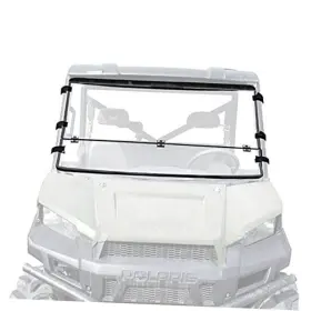 Kislery Utv-bl11-1 Front Folding Windshield Scratch Resistant Compatible With 2013-2019 Polaris