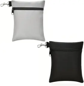 Kisljy 738627578076 Golf Tee Pouch Pack Of 2 Bag 5.24 X 6.42 Inch Zipper Accessory