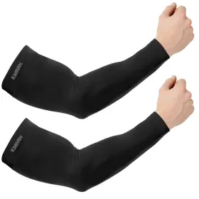 Kmmin 733810285618 Arm Sleeves Uv Protection For Driving Cycling Golf Basketball Black