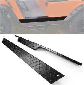 Lymm-082-1 Kojem Black Aluminum Rocker Panel Compatible With 1994-2013 Ezgo Txt
