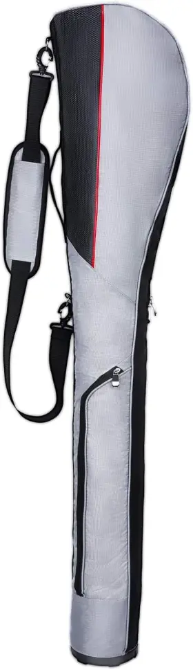 Konday 190732241182 Golf Club Travel Case Gun Bag Foldable With Hard Base Driving Range Mini Gray