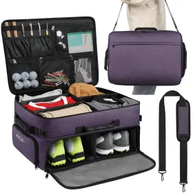 Dk-gf-13830-purple-us Kopduki Golf Trunk Organizer For Women Men Water-resistant Car With S
