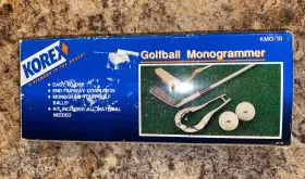 Kmo-10 Korex Golf Ball Monogrammer Press Kit - Monogram Initals Stamper Set D3.2
