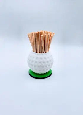 Tpgb000001 L&d Creations Golf Ball Toothpick Holder Perfect For Dad The Bar Or Scramble Decorations