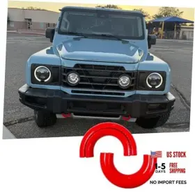 Ld00976 Lanzmyan Front Bumper Tow Hook Covers Compatible With For Grenadier Red