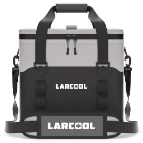 La-co24c Larcool Ultra -tough 24 Can Soft Cooler Bag Insulated Waterproof 35 Gray