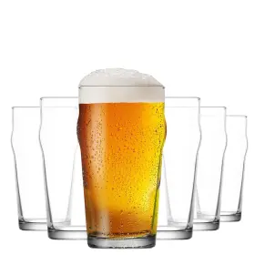 Lav 692952197703 Pint Beer Glasses Set Of 6 X 19 Oz - Traditional British Pub