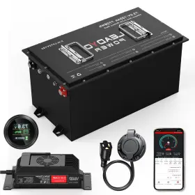 Lp72v105 Leadyo Power Golf Cart 72v 105ah Lithium Battery 250a Bms 6000 Cycles Lcd And Ble App Charger