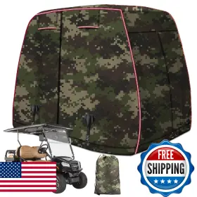 B0dzx72h8y Leapgomax 2/4 Passenger Golf Cart Cover Waterproof All Weather Fits Ezgo Club Ca
