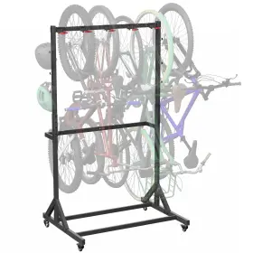 Lf-fbsr1 Life Finds Mobile Freestanding Vertical Bike Rack Indoor Height Adjustable B