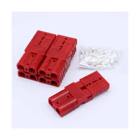 Life-oil50ared Life-oil 50 Amp Battery Connectors For Sb50 Red 50a 600v Plug 5 Pairs 10 Pcs... Fast Ship