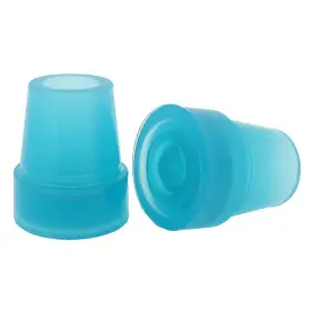 Gglow19-blu Lifeswonderful 055543521159 2 Pcs 3/4 Inch 19mm Glow In The Dark Rubber Tips Ferrules For Walking Canes -