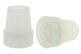 Gglow19-wht Lifeswonderful 055543521166 2 Pcs 3/4 Inch 19mm Glow In The Dark Rubber Tips Ferrules For Walking Canes -