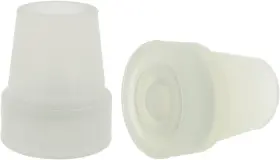 Gglow19-wht Lifeswonderful 744759075116 2 Pcs 3/4 Inch 19mm Glow In The Dark Rubber Tips Ferrules For Walking Canes