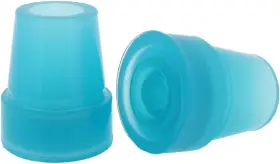 Gglow19-blu Lifeswonderful 744759730411 2 Pcs 3/4 Inch 19mm Glow In The Dark Rubber Tips Ferrules For Walking Canes
