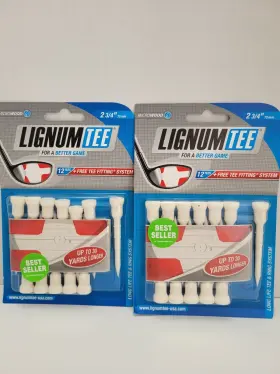 Ligmun 120021730722 Lignum Tee 24 Tees 72mm 2 3/4 Inch Microwood Fitting System 30 Yards Longer-new