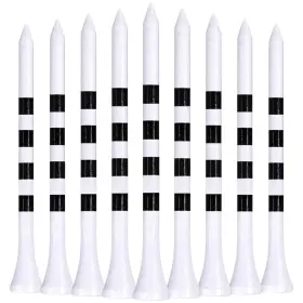 Likoso 759068924475 Wooden Golf Tees 3 1/4 Inch Pack Of 100 83mm 3-1/4 White And Black