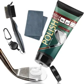 Liliongth 445013548577 Golf Club Cleaning Kit 3-in-1 With Cleaner Brush Towel And 200g
