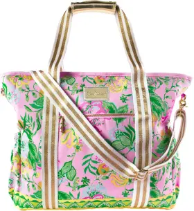 244205 Lilly Pulitzer Pink Picnic And Beach Cooler Insulated Bag With