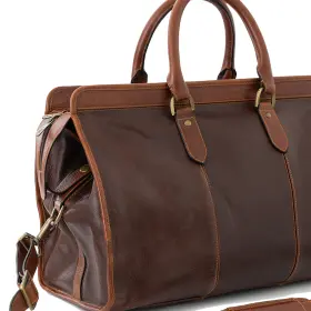 Lk40324 Links & Kings 600 And Sundance Weekender Duffel Rustic Saddle