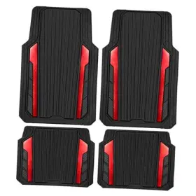 Jd067s-rd0-4p-v5 Lj Heavy Duty Rubber Car Mats Metallic Aluminum Film All Weather Floor