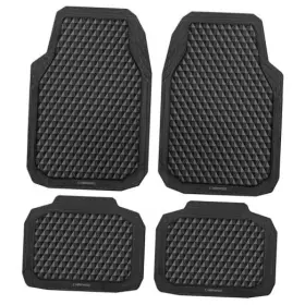 Jd774yy-bk1-4p Lj Rubber Car Mats Black Deep Dish All-weather Floor Full Set