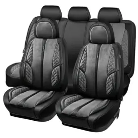 Sj006jp-gy0sw-jpqb5nh22g Lj Suede Leather Seat Covers Full Set Soft Protector Durable Cushioned Warm In