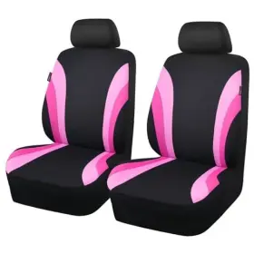 Zt-0014wy-pk2l2 Lj Line Rider Sporty Front Seat Covers Pink Car Two Black And