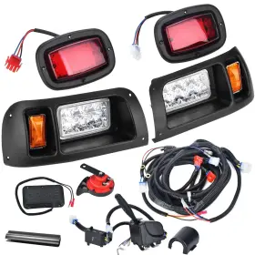 Hl-ccd-1993-up Lochnchn Led Headlight Tail Light Kit Compatible With Club Car Ds Golf Carts 1993-up 1