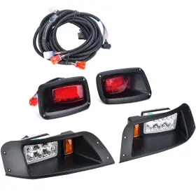 Txt-hl96-13 Lochnchn Led Headlight Tail Light Kit Compatible With Ezgo Txt Golf Carts 1996-2013 St