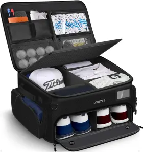 Lointet 313050789789 Golf Trunk Organizer Waterproof Car Locker With Separate Ventilated Compar