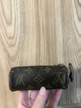 M58249 Louis Vuitton Auth Golf Ball Pouch Monogram