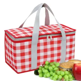 Ycb-2023 Lruuidde Insulated Picnic Bag Cooler Reusable Beach Bags With 7.9 Inch Red