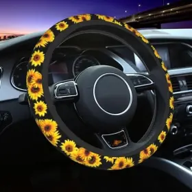 Ls003kf00fg Steering Wheel Cover Flower Covers 15 Inch One Size Sunflower