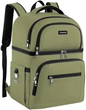 Ltinveck 711523732292 Cooler Backpack Insulated Leakproof Medium-large Green