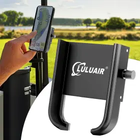 Golf001 Luluair Golf Cart Phone Holder - Slim Smartphone Mount For Black
