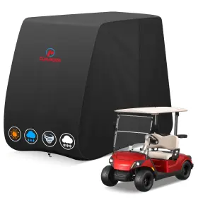 B0fl7km7xn M Comnova Outdoors Golf Cart Cover 2 Passenger Waterproof Enclosure Uv Windproof 95 Inch L X 48