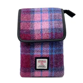 Cb2201 Maccessori Ladies Mini Crossbody Bag With Adjustable Strap 100% Harris Tweed And Vegan Le