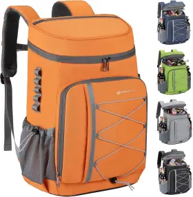 Maelstrom 850034374208 Cooler Backpack - 35/50 Can Insulated Soft 35 Orange