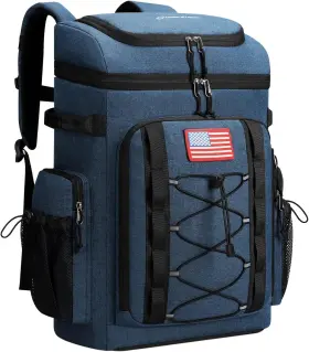 Maelstrom 850034374932 Cooler Backpack 50 Can Insulated Soft Cans Blue