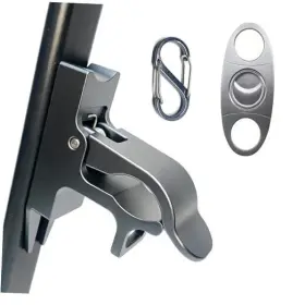 Makcoolen Us1-cigarholder-t2-gray Magnetic Cigar Holder For Golf Cart With Cutter Heavy Duty Aluminum