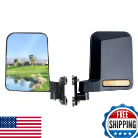Mamiko B0c9lw746l Universal Magnetic Golf Cart No-drilling Side Mirrors Compatible Ezgo