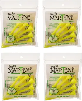 Martini 603051272312 3 1/4 Inch Step-up Golf Tees - 4 Pack 20 Yellow