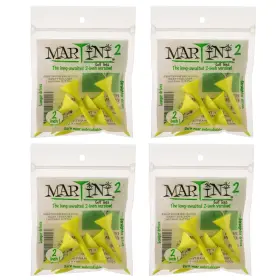 Martini 681276113023 2 Inch Golf Tees - 4 Packs Of Yellow 24 Total Virtually Unbreaka