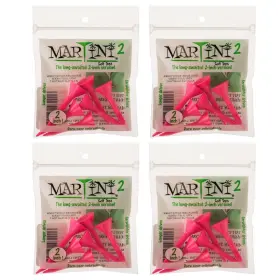 Martini 681276113047 Golf Tees 2 Inch 4 Packs Of Pink - 24 Total Virtually Unbreakable