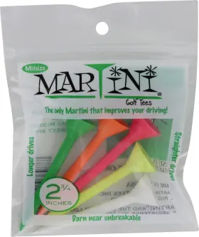 Martini 804879566977 Midsize 2 3/4 Inch Golf Tees - Virtually Unbreakable Mixed