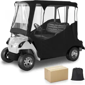 Wae0028 Mashelly Golf Cart Enclosure 4 Passenger Club Car Ds Precedent 600d Black